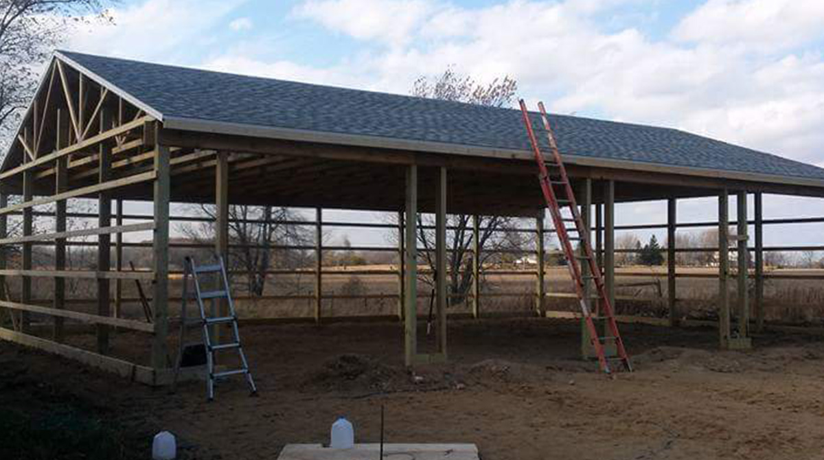 Pole Barn Interior